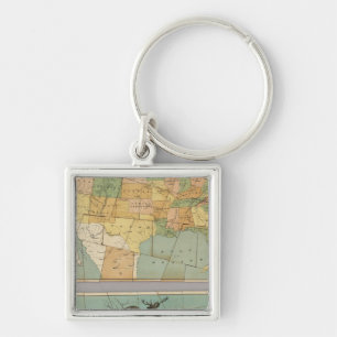 Map of the United States of America 2 Keychain