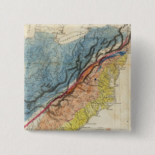 Map of the United States of America 3 2 Inch Square Button