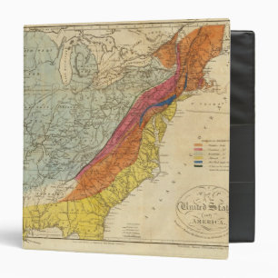 Map of the United States of America 4 Binder