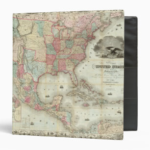 Map Of The United States Of America Binder