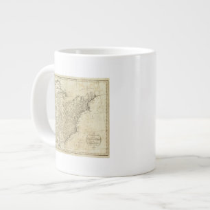 Map of the United States of America Large Coffee Mug