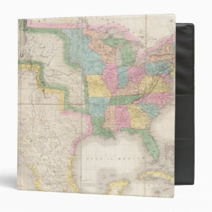 Map of the United States Of North America Binder