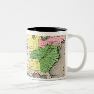 Map of the United States Two-Tone Coffee Mug