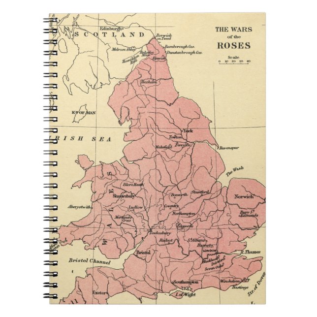 Map of the War of the Roses Notebook (Front)