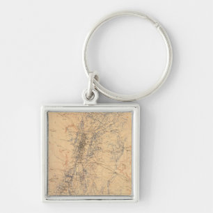 Map of the Washoe District Showing Mining Claims Keychain