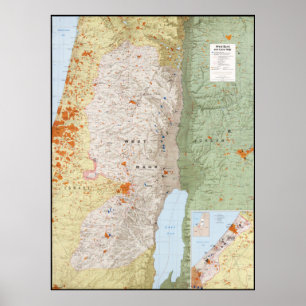 Map of the West Bank and Gaza Strip (1979) Poster