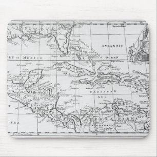 Map of the West Indies Mouse Pad