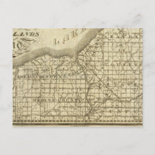 Map of The Western Reserve Postcard