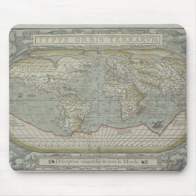 Map of the World 12 Mouse Pad (Front)