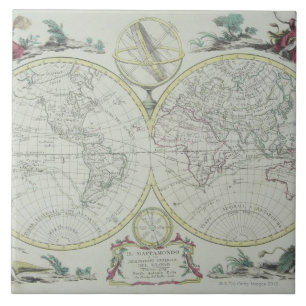 Map of the World 18 Tile