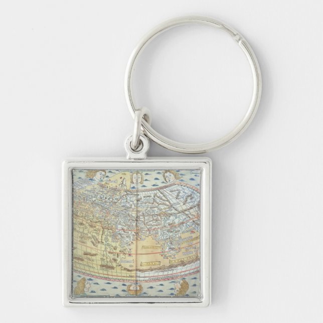 Map of the world 2 keychain (Front)