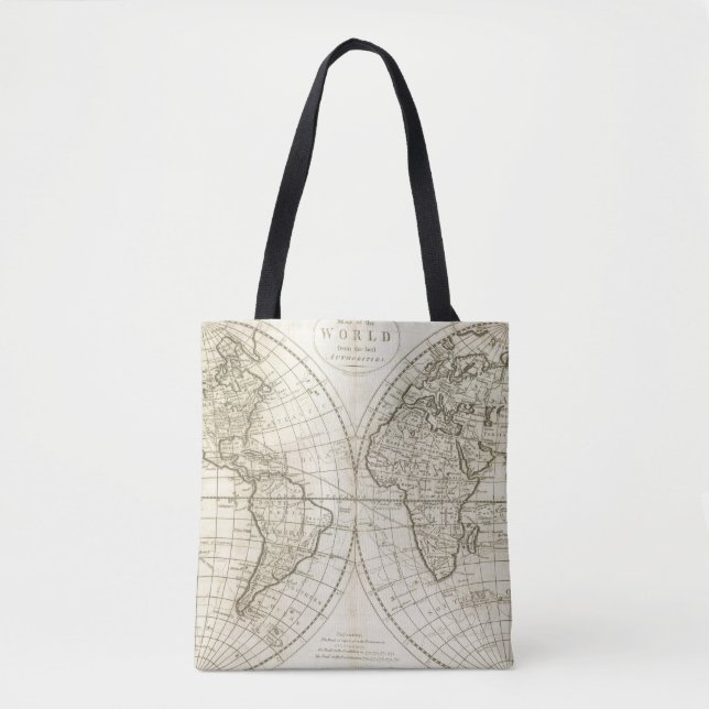 Map of the World 2 Tote Bag (Front)