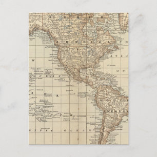 Map of the World 3 Postcard