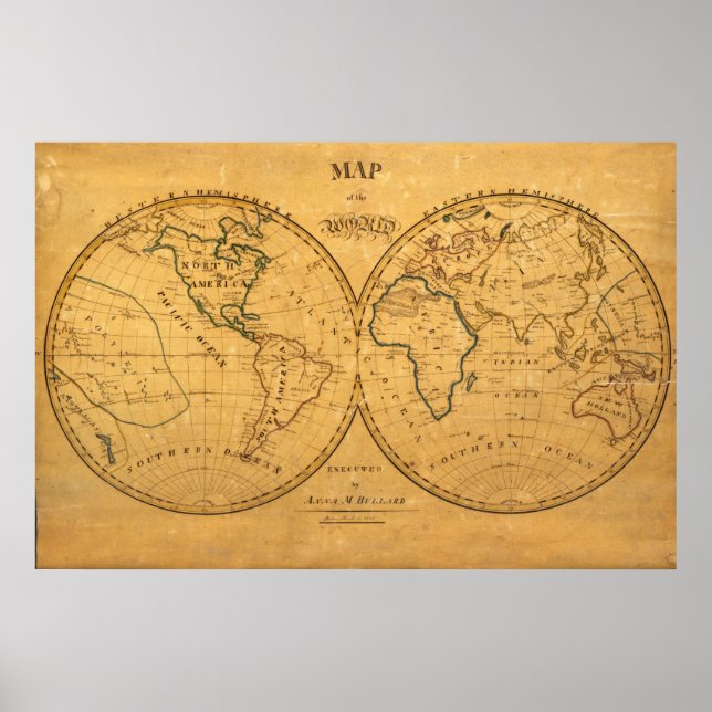 Map of the World 5 Poster (Front)