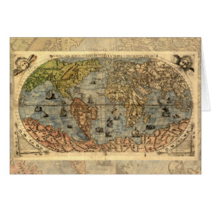 Map of the World Antique Globe