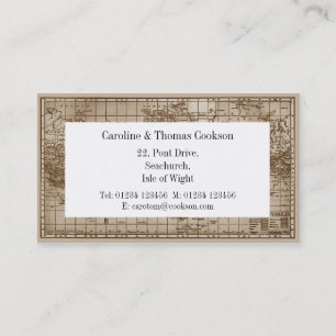 Map of the World Business Card