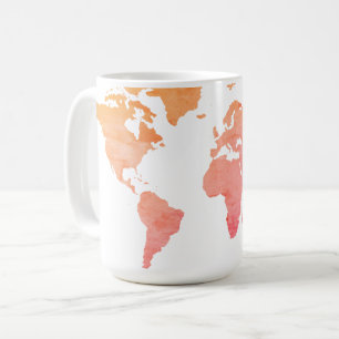 Map of the World Coffee Mug