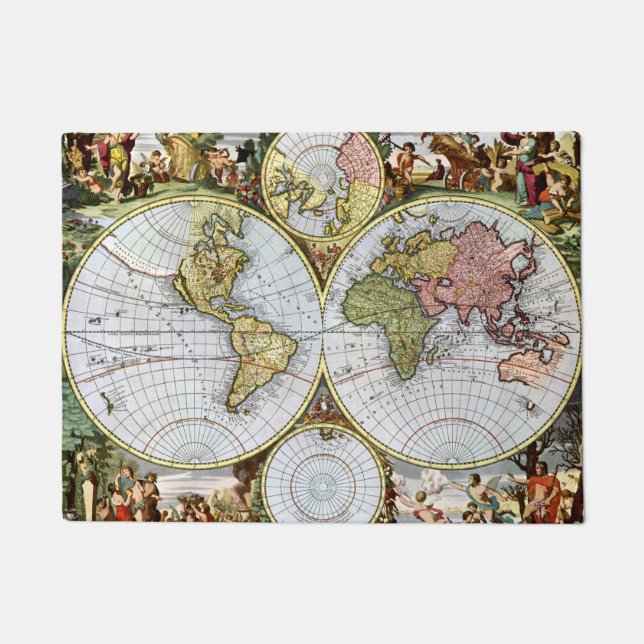 Map of the World Doormat (Front)