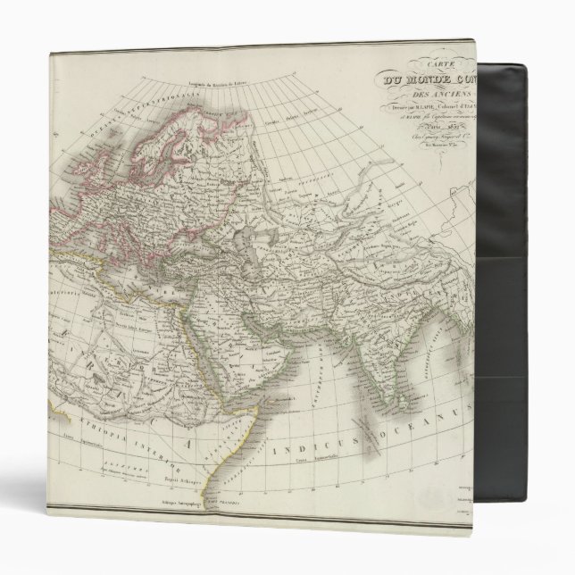 Map of the World known to the ancients Binder (Front/Inside)