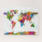 Map of the World Map Watercolor