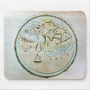 Map of the world mouse pad