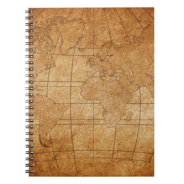 map of the world notebook (Front)