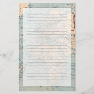 Map of the world on Mercator's projection Stationery