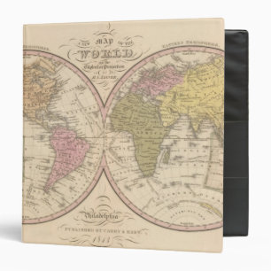 Map Of The World on the Globular Projection Binder