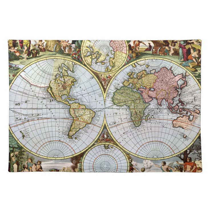 Map Of The World Placemat Zazzle   Map Of The World Placemat R83ad47644b414244b8cce214cf5a23b1 2cfku 8byvr 736 