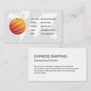 Map of the World / Stylized Global Icon Business Card