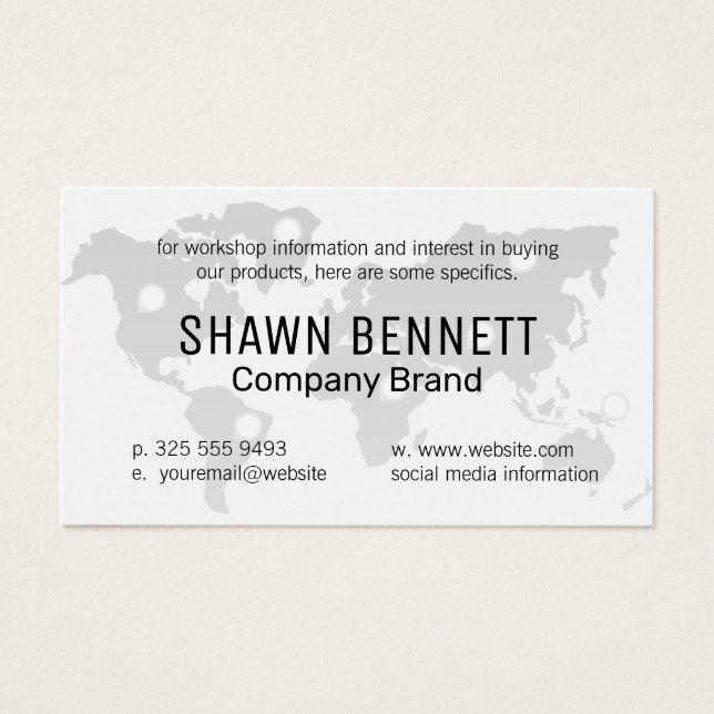 Map of The World | Texture Background (Front)