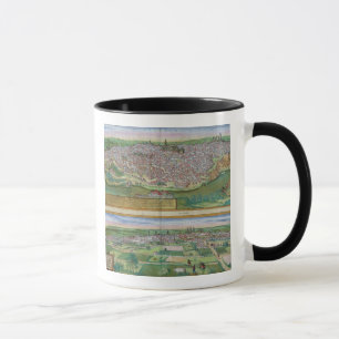Map of Toledo and Valladolid, from 'Civitates Orbi Mug