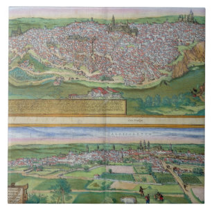 Map of Toledo and Valladolid, from 'Civitates Orbi Tile