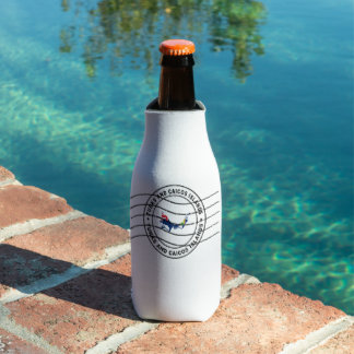 Map of Turks and Caicos Islands, Postal Passport Bottle Cooler