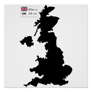 Map of UK and some data Poster