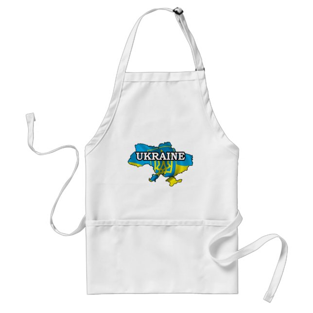 Map Of Ukraine Standard Apron (Front)