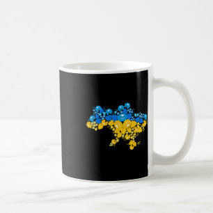 Map Of Ukraine With Flowers Ukrainian Power Coffee Mug