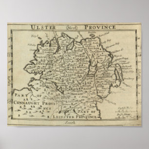 Map of Ulster Poster