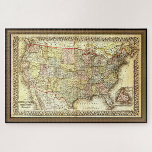 Map of United States of America Jigsaw Puzzle
