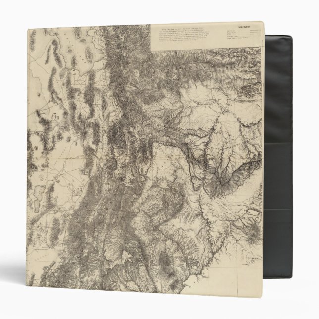 Map of Utah Territory Binder (Front/Inside)