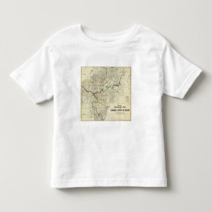 Map of Venango County Oil Regions Toddler T-shirt