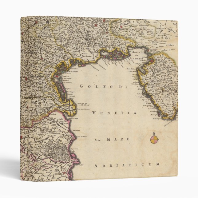 Map of Venice Region, Italy Binder (Front/Spine)