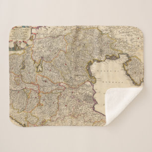 Map of Venice Region, Italy Sherpa Blanket
