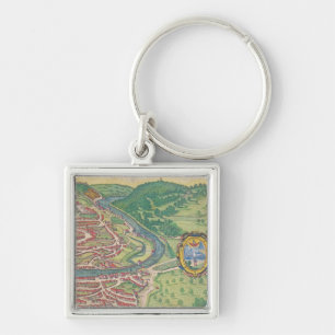 Map of Vienna Keychain