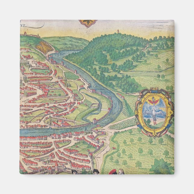 Map of Vienna Magnet (Front)