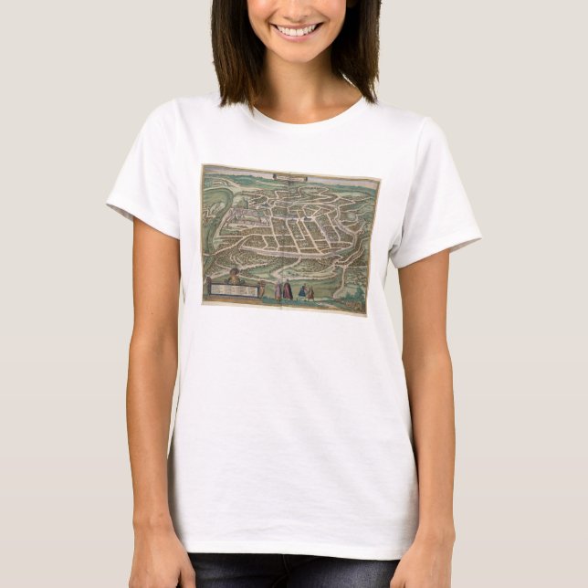 Map of Vilnius, Lithuania, from 'Civitates Orbis T T-Shirt (Front)