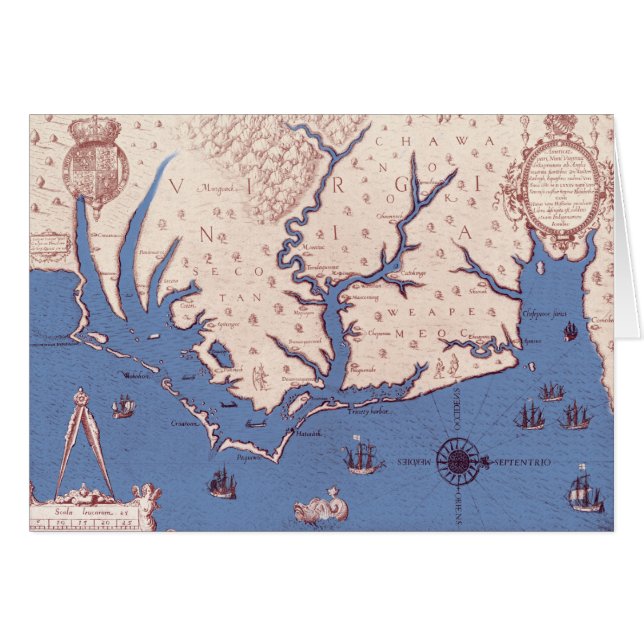 Map of Virginia (Front Horizontal)