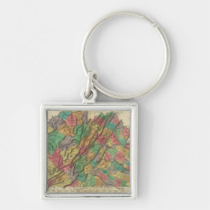 Map Of Virginia Keychain