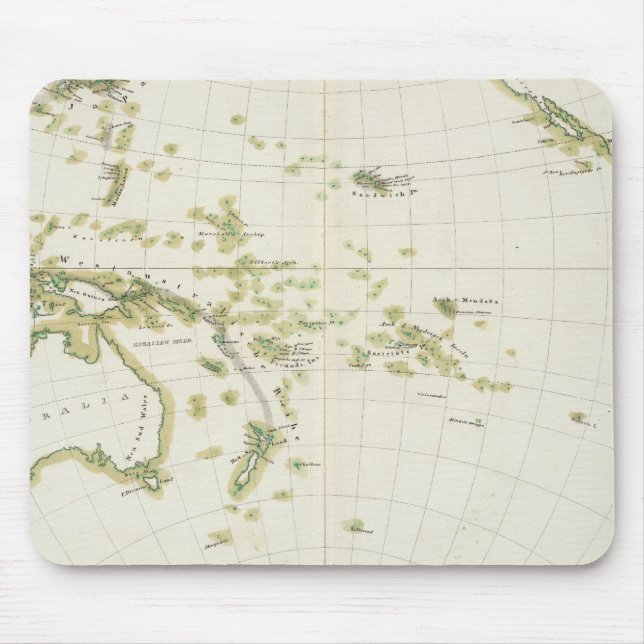 map of Volcano Girdle Mouse Pad (Front)