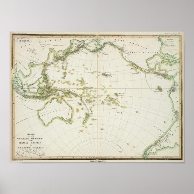 map of Volcano Girdle Poster (Front)